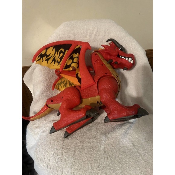 Fisher Price IMAGINEXT Red Winged Eagle Talon Castle Dragon With Sounds WORKS - Picture 12 of 13
